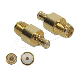 Delock SMA -> MCX adapter (F/M, aranyozott csatlakozó, 10 GHz)
