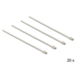 Delock kábelkötegelő (rozsdamentes acél, 200 x 4,6 mm, 20 db)
