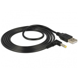Delock tápkábel USB A > DC 4,0 x 1,7 mm 1,5 m (USB A dugó / DC 4,0 x 1,7 mm dugó, 90°)