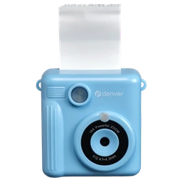 Denver KPC-1363BU digitális gyerekkamera + hőnyomtatás (2" LCD, 2 MP CMOS, interpolálva 20 MP, 1080p, MicroSD max 128 GB