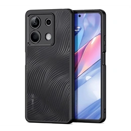 Dux Ducis Aimo szilikon telefonvédő (ütésállóság, kameravédő, matt, hullám, fekete)