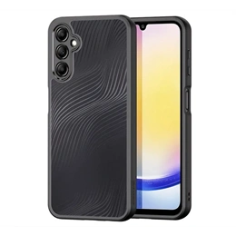 Dux Ducis Aimo szilikon telefonvédő (ütésállóság, kameravédő, matt, hullámos minta, fekete)