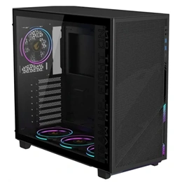 Gigabyte AC400G (midi torony, ATX, üvegfalú, tápegység nélkül, fekete)