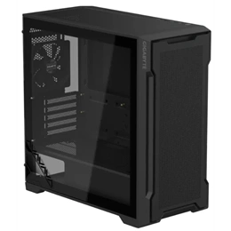 Gigabyte C102G (midi torony, Mini-ITX/Micro ATX, tápegység nélkül, üvegfalú, fekete)