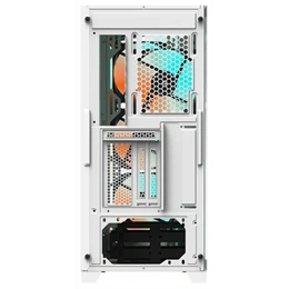 Gigabyte C301GW (midi torony, ATX, üvegfalú, tápegység nélkül, fehér)