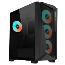 Gigabyte C301G V2 (midi torony, ATX, tápegység nélkül, üvegfalú, fekete)