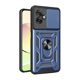 Gigapack Defender szilikon telefonvédő (ütésálló, tartógyűrű, kameravédő, mágneses tartó, sötétkék)