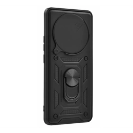 Gigapack Defender szilikon telefonvédő (ütésállóság, tartógyűrű, kameravédő, fekete)
