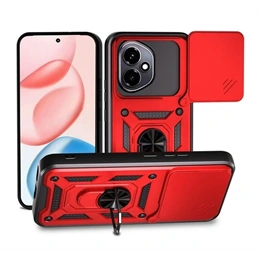 Gigapack Defender szilikon telefonvédő (ütésállóság, tartógyűrű, kameravédő, piros)
