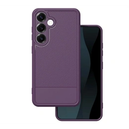 Gigapack szilikon telefonvédő (ütésálló, kameravédő, karbon minta, lila)