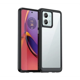 Gigapack szilikon telefonvédő (ütésállóság, átlátszó hátlap, fekete)