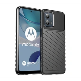 Gigapack szilikon telefonvédő (ütésállóság, csíkos, dombor minta, fekete)