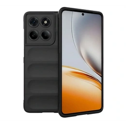 Gigapack szilikon telefonvédő (ütésállóság, kameravédő, 3D, fekete)