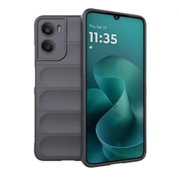 Gigapack szilikon telefonvédő (ütésállóság, kameravédő, 3D, sötétszürke)