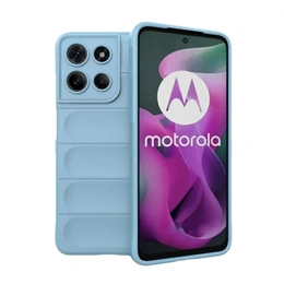 Gigapack szilikon telefonvédő (ütésállóság, kameravédő, 3D, világoskék)