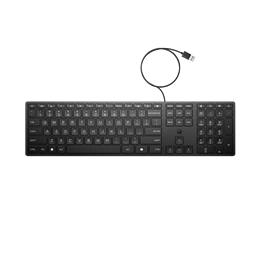 HP 320K vezetékes billentyűzet (HU, USB, fekete)