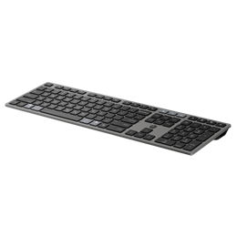 HP 720 vezeték nélküli billentyűzet (HU, többeszközös, Bluetooth, 2,4 GHz, USB-A, fekete)