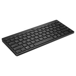 HP Bluetooth 350 vezeték nélküli billentyűzet (HU, Bluetooth 5.2, kompakt, 2xAAA, multimédiás, cseppálló, fekete)