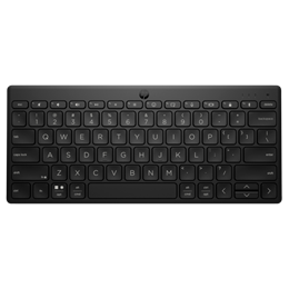 HP Bluetooth 350 vezeték nélküli billentyűzet (HU, Bluetooth 5.2, kompakt, 2xAAA, multimédiás, cseppálló, fekete)