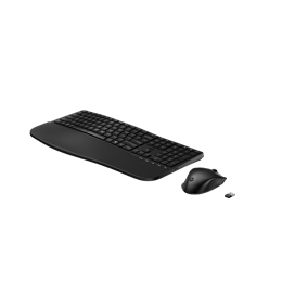 HP Comfort 685 vezeték nélküli programozható billentyűzet és egér (HU, 2,4 GHz + Bluetooth, teljes méret, cseppálló, fek