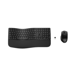 HP Comfort 685 vezeték nélküli programozható billentyűzet és egér (HU, 2,4 GHz + Bluetooth, teljes méret, cseppálló, fek