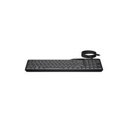 HP vezetékes billentyűzet (HU, USB Type-A/C, háttérvilágítás, kompakt számbillentyűzet, cseppálló, fekete)