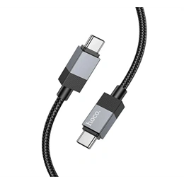 Hoco U110 adatkábel (USB-C - USB-C, 60W, PD gyorstöltő, 100 cm, fekete)