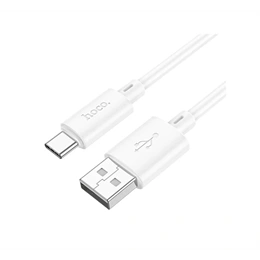 Hoco X88 adatkábel (USB - Type-C, 3A, gyorstöltő, 100 cm, fehér)