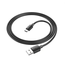 Hoco X96 adatkábel (USB - Type-C, 3A, 27W, PD gyorstöltő, 100cm, fekete)