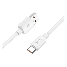 Hoco X96 adatkábel (USB - Type-C, 6A, 100W, PD gyorstöltő, 100cm, fehér)