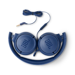 JBL Tune 500 vezetékes fejhallgató (3,5 mm jack, sztereó, mikrofonos, kék)