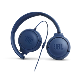 JBL Tune 500 vezetékes fejhallgató (3,5 mm jack, sztereó, mikrofonos, kék)