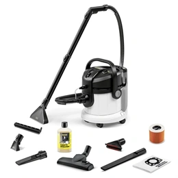 Karcher SE 4 Plus szőnyeg- és kárpittisztító (fehér-fekete, 1000 W, friss 4 L, koszos 4 L)