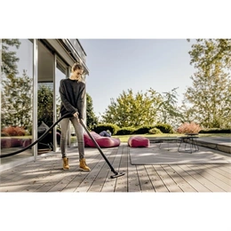 Karcher WD 2 Plus V-15/4/18 nedves-száraz porzsákos porszívó (15 L, 1000 W, műanyag tartály, sárga-fekete)