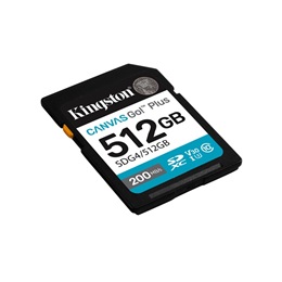 Kingston memóriakártya 512 GB (MicroSDXC Canvas Go! Plus Gen4, Class 10, UHS-I U3, V30)