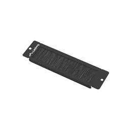 Lanberg 10" fésűs kábel átvezető (1U, fém, 45mm, fekete)