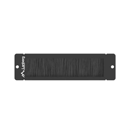 Lanberg 10" fésűs kábel átvezető (1U, fém, 45mm, fekete)