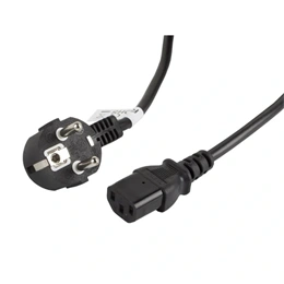 Lanberg CEE 7/7 - IEC 320 C13 tápkábel (3 m, fekete)