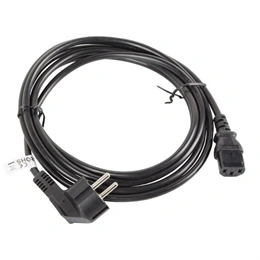 Lanberg CEE 7/7 - IEC 320 C13 tápkábel (3 m, fekete)