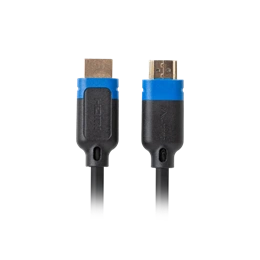 Lanberg HDMI M/M V2.1 kábel (3 m, 8K@60Hz, 48 Gb/s, CCS, aranyozott csatlakozó, fekete)