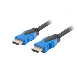 Lanberg HDMI (M/M) v2.0 kábel (15 m, 4K, réz, aranyozott csatlakozó, fekete)