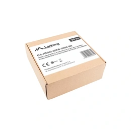 Lanberg HDMI kábel (HDMI M/M v2.0, 30 m, optikai, AOC, aranyozott csatlakozó, fekete, ezüst)