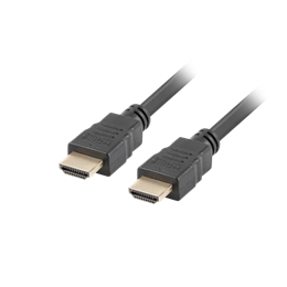 Lanberg HDMI kábel (M/M, v1.4, 3 m, CCS, aranyozott csatlakozó, fekete)