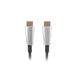 Lanberg HDMI kábel (v2.0, M/M, 100 m, optikai AOC, 18 Gb/s, fekete)