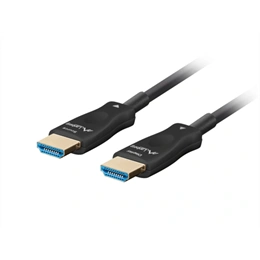 Lanberg HDMI v2.1 M/M AOC összekötő kábel (80 m, Ultra High Speed, DSC 1.2, 48 Gb/s, 8K@60Hz, fekete)