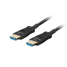 Lanberg HDMI v2.1 kábel (100 m, optikai, M/M, 48 Gb/s, AOC, fekete)