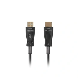 Lanberg HDMI v2.1 kábel (100 m, optikai, M/M, 48 Gb/s, AOC, fekete)