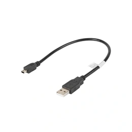 Lanberg Mini USB - USB-A adatkábel (USB 2.0, 30 cm, aranyozott csatlakozó, fekete)