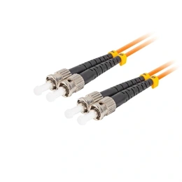 Lanberg Optikai patch (5 m, MM, ST/UPC-ST/UPC duplex, LSZH, OM2 50/125, 3 mm, narancssárga)