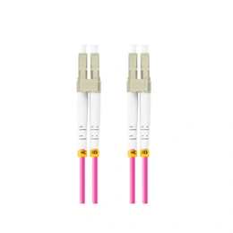 Lanberg Optikai patch MM LC/UPC-LC/UPC duplex (10 m, LSZH, OM4, 50/125, 3 mm, lila)